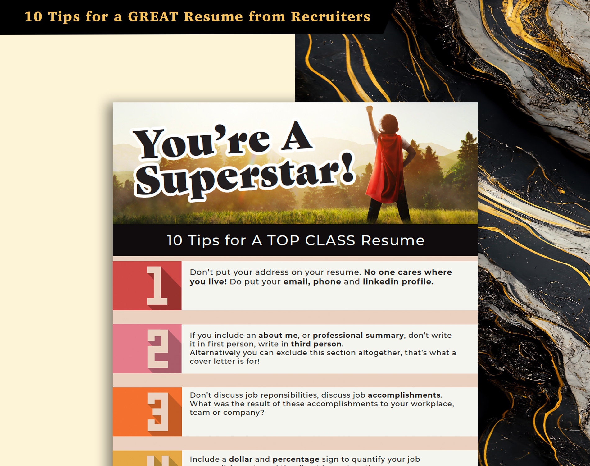 Executive resume template in canva resume builder online etsy