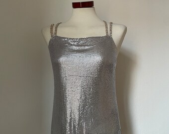 Gaia Chain Top Handmade Unique Silver Crop Body Jewellery Rave - Etsy