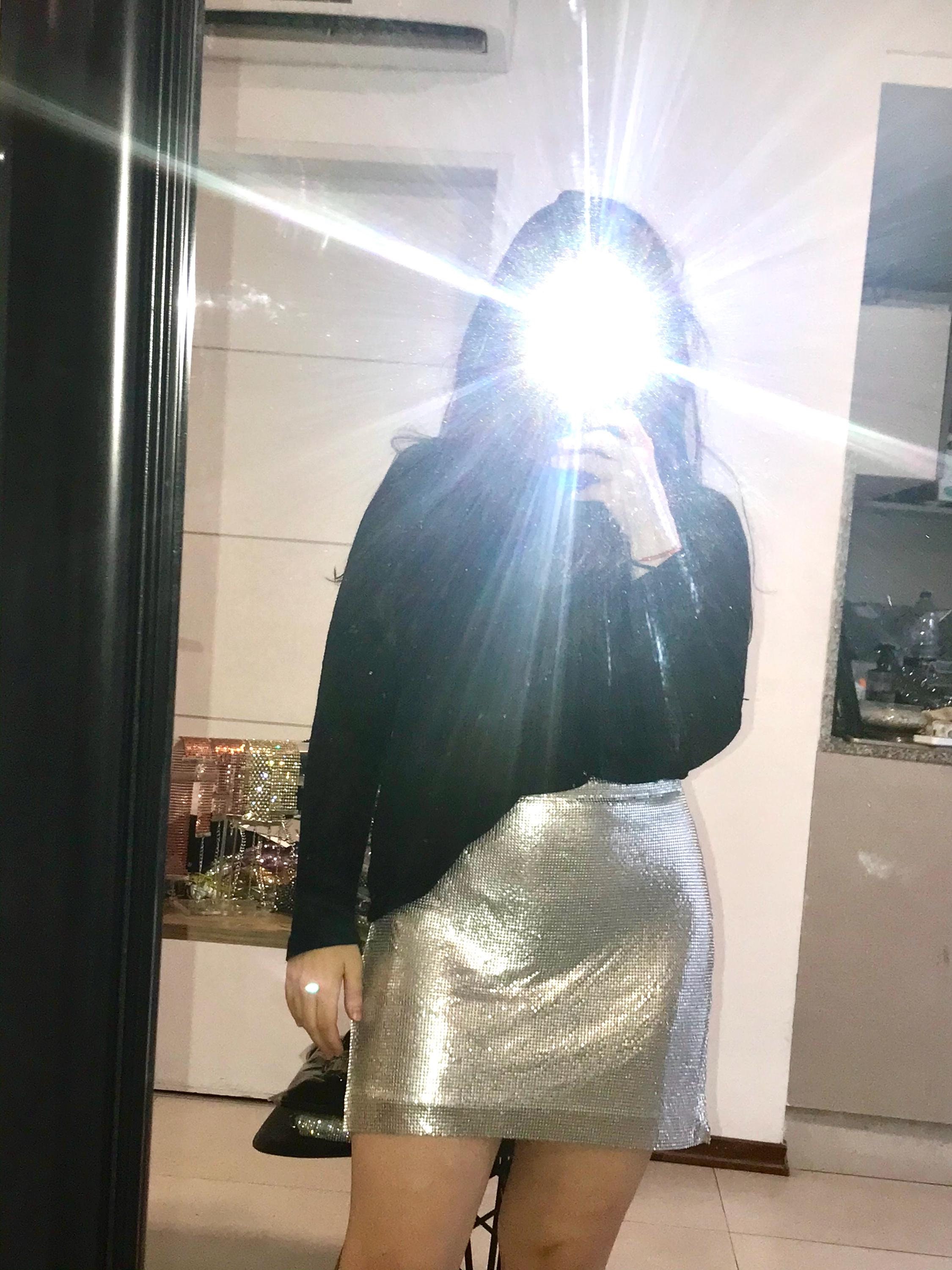 Stellar Metal Skirt Chainmail Mesh Lined Skirt Y2K Party Look Going Out Night Club Clothing Rave Outfit Festival Wear New Year Costume Etsy