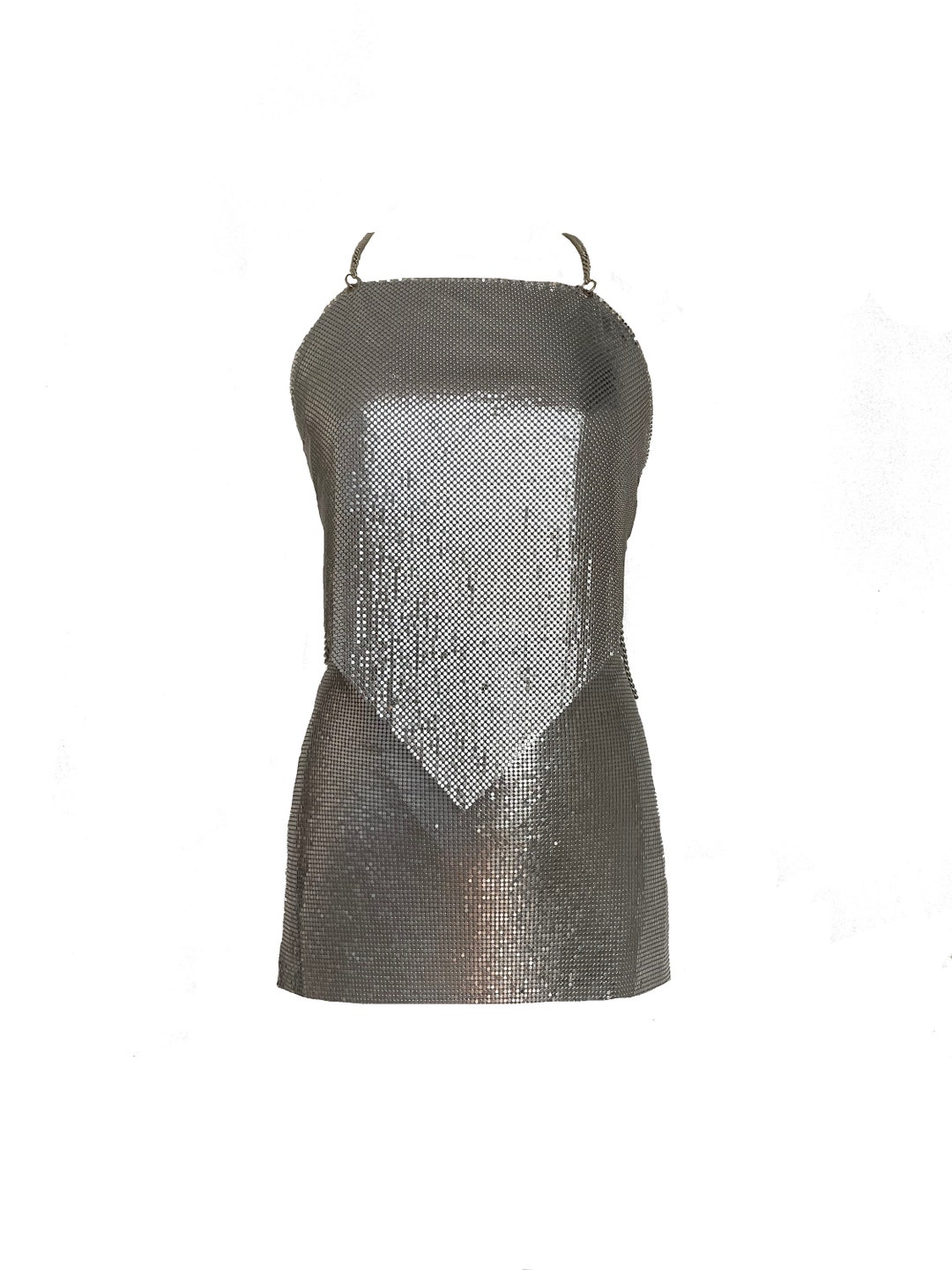 Aesteria Rave Asteria Top and Skirt Set: Chainmail Metal Mesh Two Piece, Rave ...