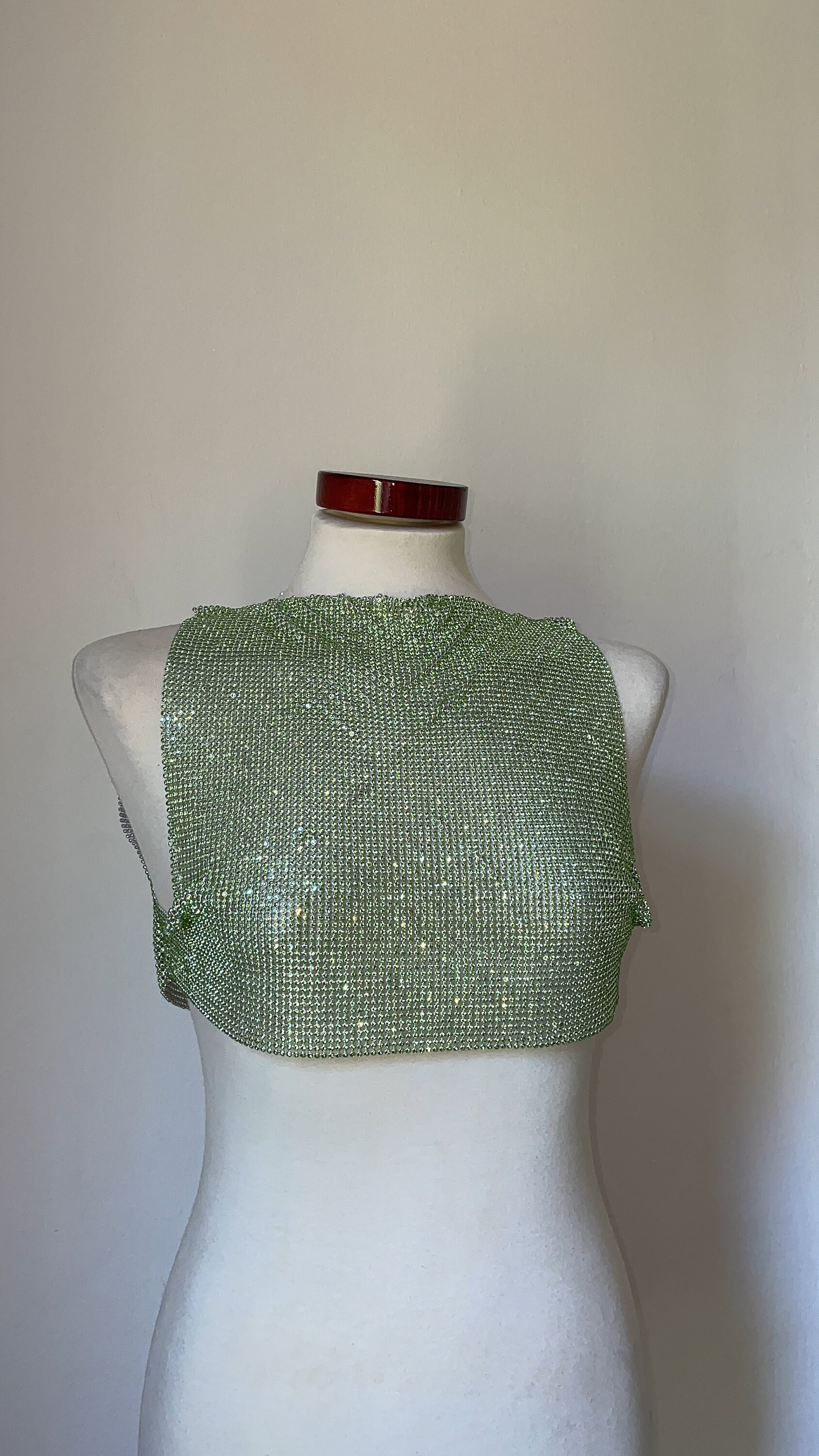 Spectrum Crystal Top | Mesh Chainmail Party Clothing Going