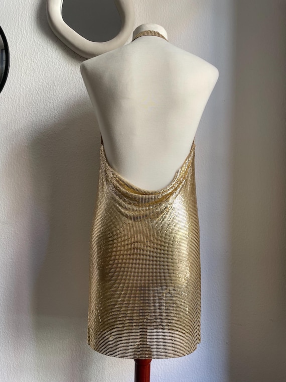 slim fit dress slacks EXCEPTIONAL CHAINMAIL MINI DRESS – AKIRA main image 0