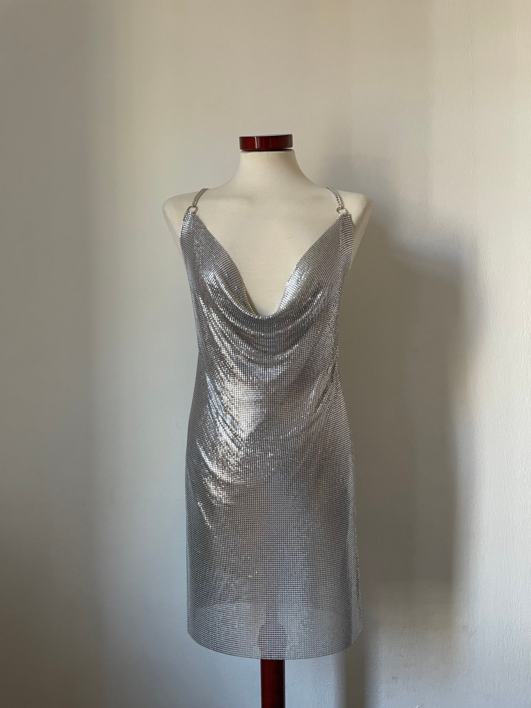 Stargirl Dress With Chains (silver) Metal Mesh Chainmail