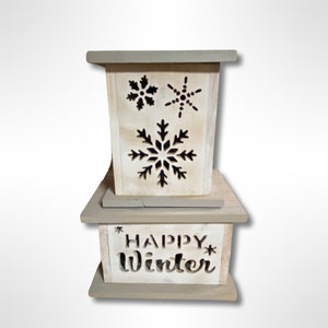 Christmas Lantern Winter decor files for laser and cnc