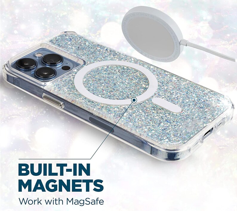 Iphone 13 Magsafe Case Glitter Soft Case for Iphone Etsy