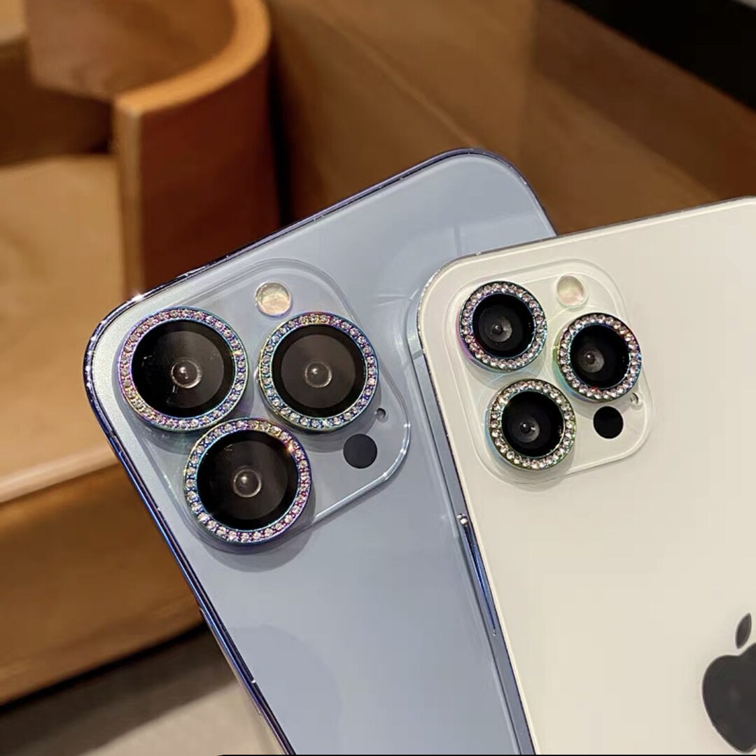 Bling Glitter Diamond iPhone Camera Lens Cover Protector, iPhone 13 Pro