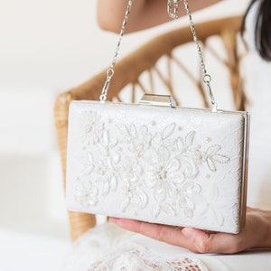 Brauttasche mit Strass personalisierte stilvolle Design Hochzeit Tasche Bild 1