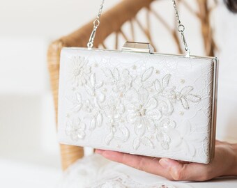 Borsa da sposa con strass Borsa da matrimonio personalizzata dal design elegante