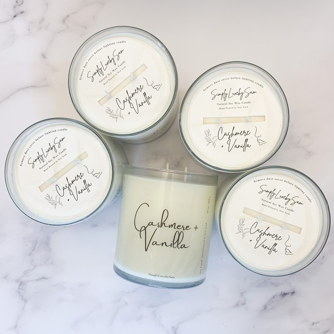 Cashmere Vanilla Candle 10 oz Soy Candle Cashmere Candle Etsy