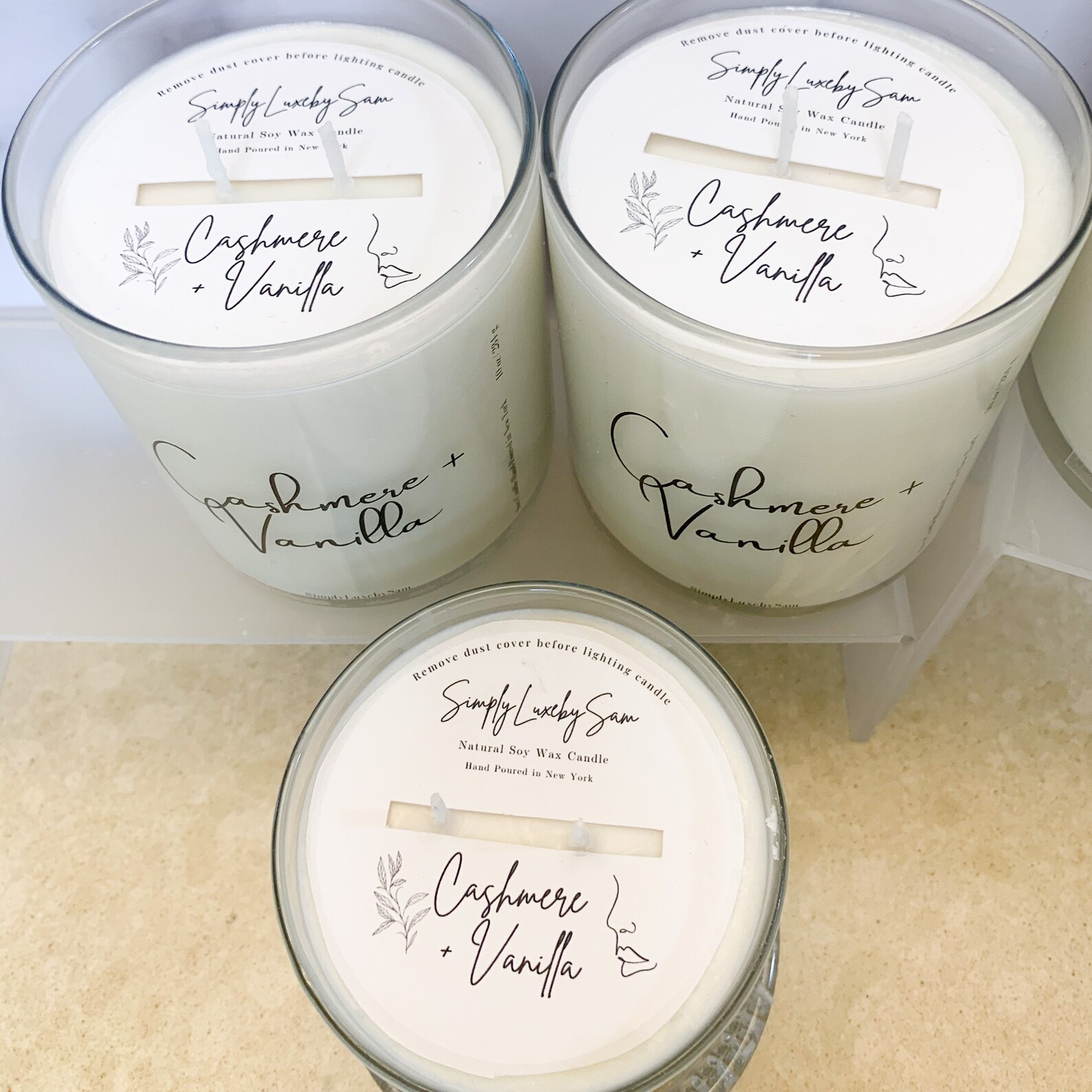 Cashmere Vanilla Candle 10 oz Soy Candle Cashmere Candle Etsy