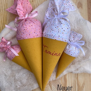 Mini Eis- Schultüte und Geschwister Tüte