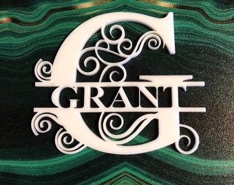 Acrylic Hanging Monogram Customized with a name or word of your choice Personalized Gift