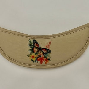 Sunglass Eyeglass Visor, Water, Cloth, Sublimation, Butterfly, Golf, Walking, Fit, New