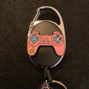 Video game controller Retractable Badge Reel
