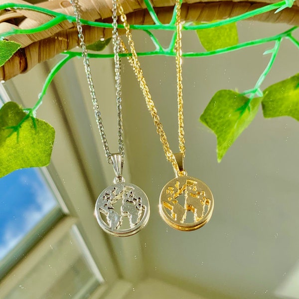 Handmade ‘Earth Day, Every Day’ Necklace - Profits Donated to Climate Change Charity | emiliasjewelleryy