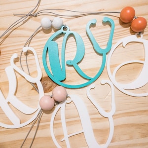 Initial Stethoscope FULL ALPHABET Digital File SVG
