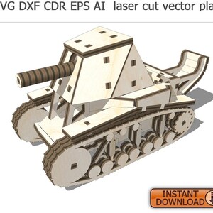 cnc file cnc cutting plan Vector cutting plan design for laser CNC and CNC milling tank 3D puzzle plywood cnc milling laser