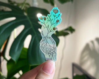 Vinyl Holographic Sticker | Bouquet | Holographic | Halloween