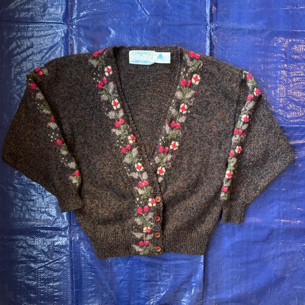 Embroidered Cardigan Women Etsy