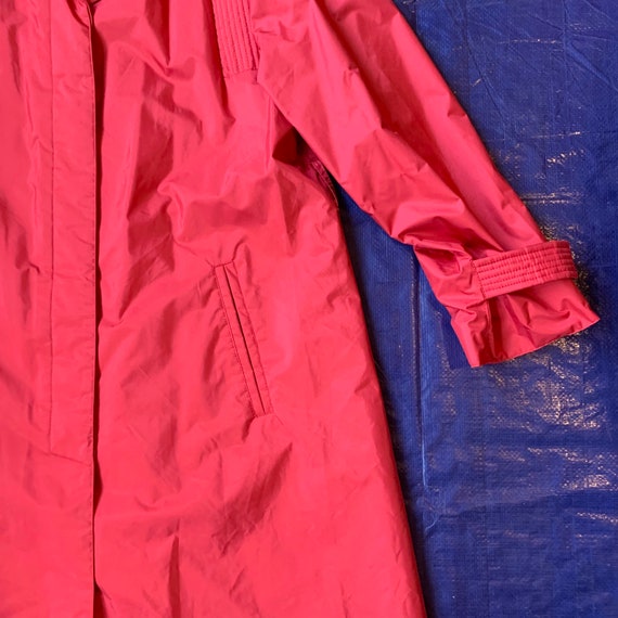 Vintage 1980s J.Gallery Red Coat Made in Hong Kon… - image 4