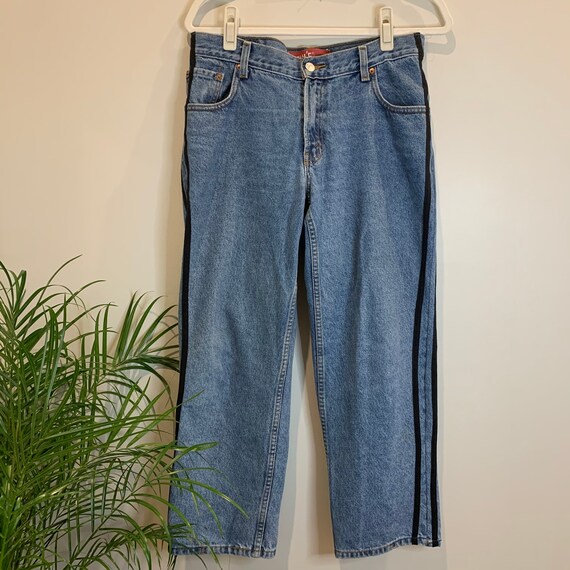 Side Stripe Jeans Size 