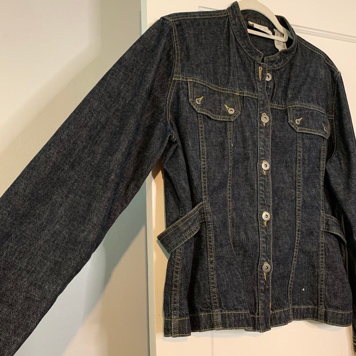 Liz Claiborne Lizwear Jeans Long Sleeve Dark Wash Denim Jacket - Etsy