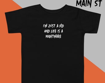I'm just a kid - SImple plan inspired - pop punk - emo kid shirt