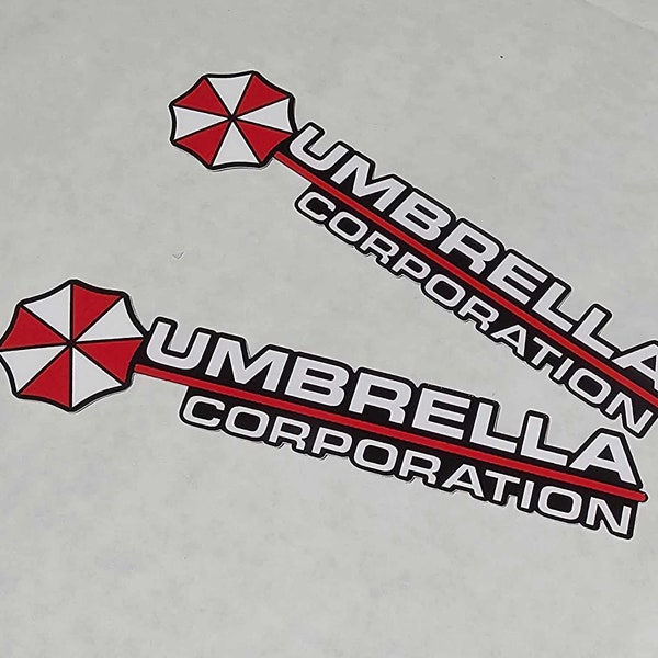 2 x Umbrella Corporation Hive Die Cut Logo Resident Evil Vinyl Decal Sticker JDM