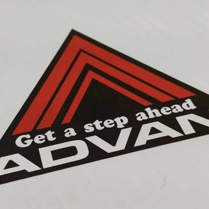 2x Advan Racing Decal Sticker JDM Drift Civic Type R Integra SIR SI S2000 Japan