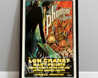 The Phantom of the Opera 1925 Vintage Horror Balcony Monster Movie Poster / Wall Decor Art Print #72