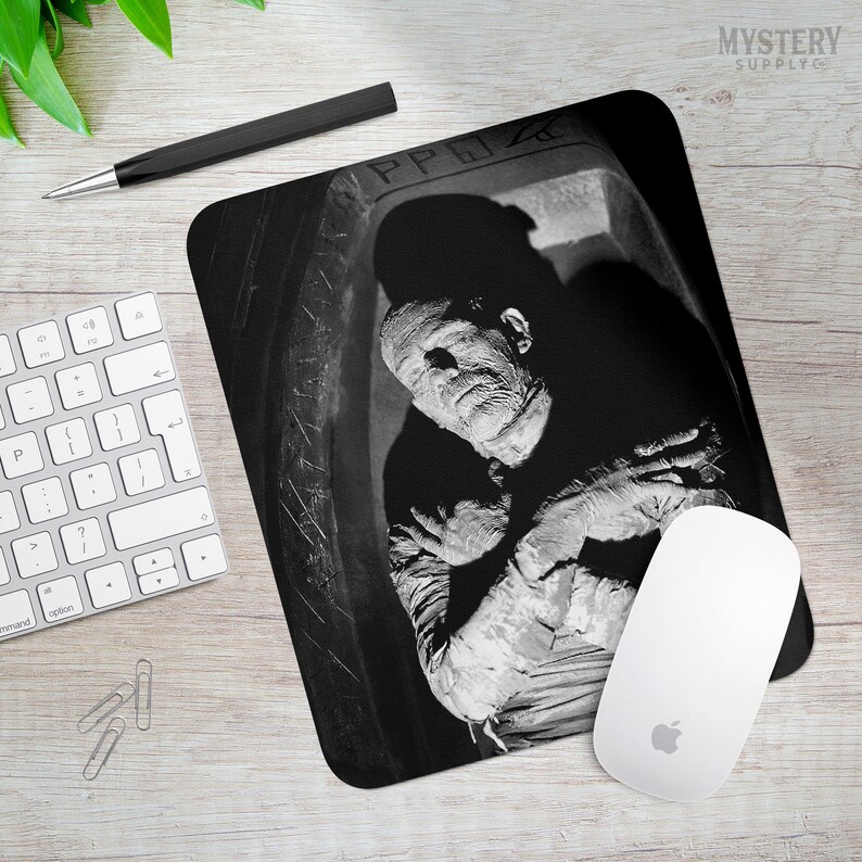 The Mummy 1932 Vintage Horror Movie Boris Karloff Coffin Photo Mousepad ...