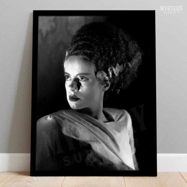 Bride of Frankenstein 1935 Vintage Horror Movie Dramatic Monster Photo Poster / Wall Decor Art Print (Black & White) #111