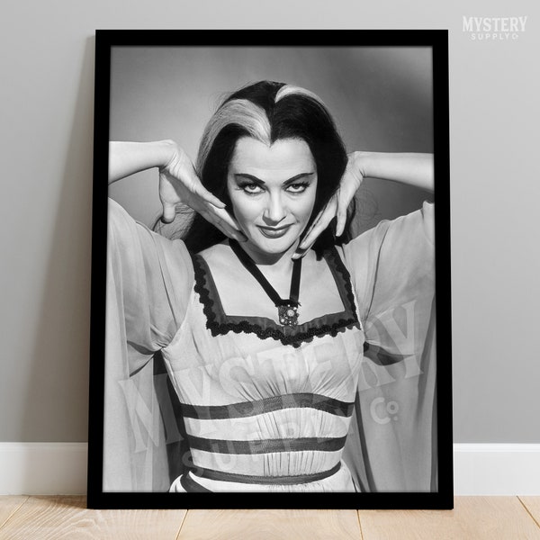 Lily Munster Yvonne De Carlo 1960s Vintage Munsters Vampire Photo Poster / Wall Decor Art Print / Horror Decor / Halloween Decor #180