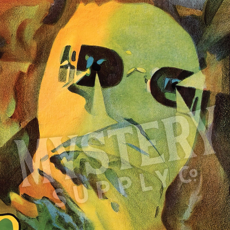 Invisible Man 1933 vintage horror monster H.G. Wells movie poster reproduction from Mystery Supply Co. @mysterysupplyco