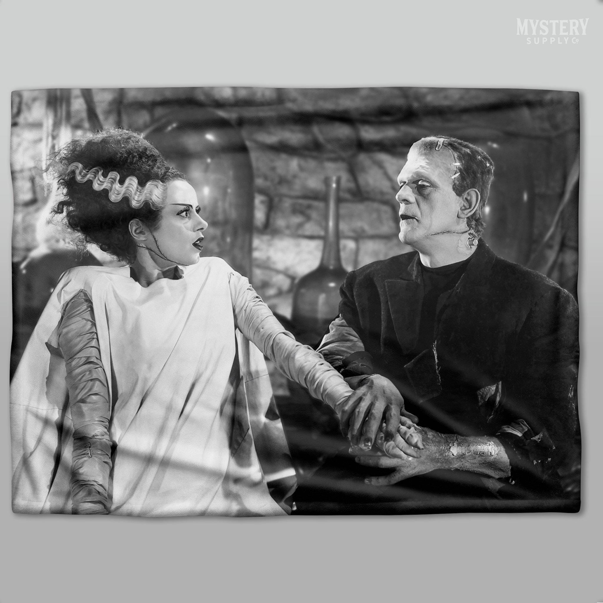 Bride of Frankenstein Couple 1935 Vintage Monster Movie Velveteen Plush ...