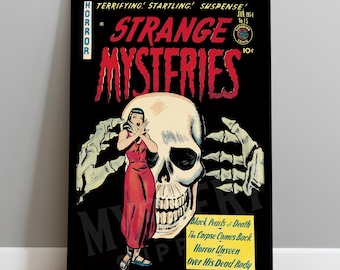 Strange Mysteries #15 Vintage Horror Comic Book Art Poster / Wall Decor Art Print #19