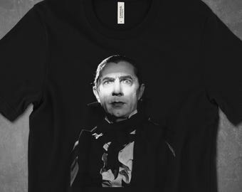 Dracula 1930s Vintage Horror Movie (Mark of the Vampire) Photo Men's Women's Unisex T-shirt / Halloween Shirt / Horror Tshirt / Bela Lugosi