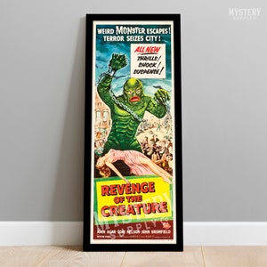 Revenge of the Creature 1955 Vintage Horror Black Lagoon Gill Man Monster Movie Poster / Wall Decor Art Print #106