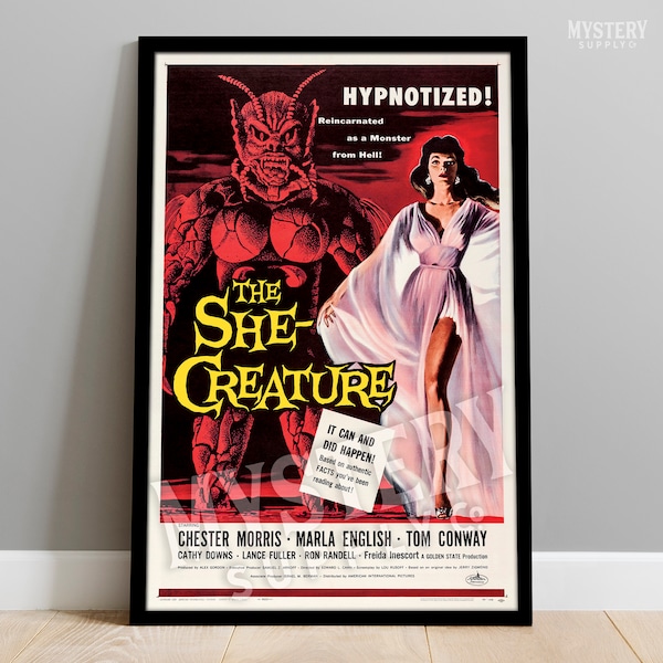 The She-Creature 1956 Vintage Horror Demon Monster Movie Poster / Wall Decor Art Print #129