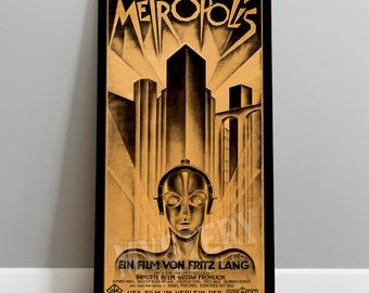 Metropolis 1927 Vintage Fritz Lang Science Fiction Robot Movie Poster / Wall Decor Art Print #68