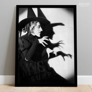 Wicked Witch of the West 1930s Vintage Wizard of Oz Movie Photo Poster / Wall Decor Art Print / Horror Decor / Halloween Decor #164