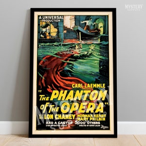 The Phantom of the Opera 1925 Vintage Horror Monster Movie Poster / Wall Decor Art Print #70
