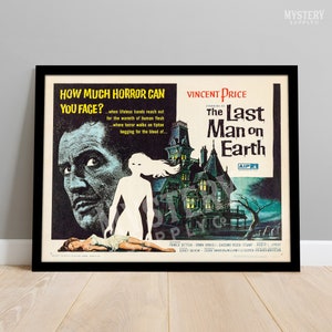 The Last Man on Earth 1964 Vintage Horror Vincent Price Haunted House Movie Poster / Wall Decor Art Print #172