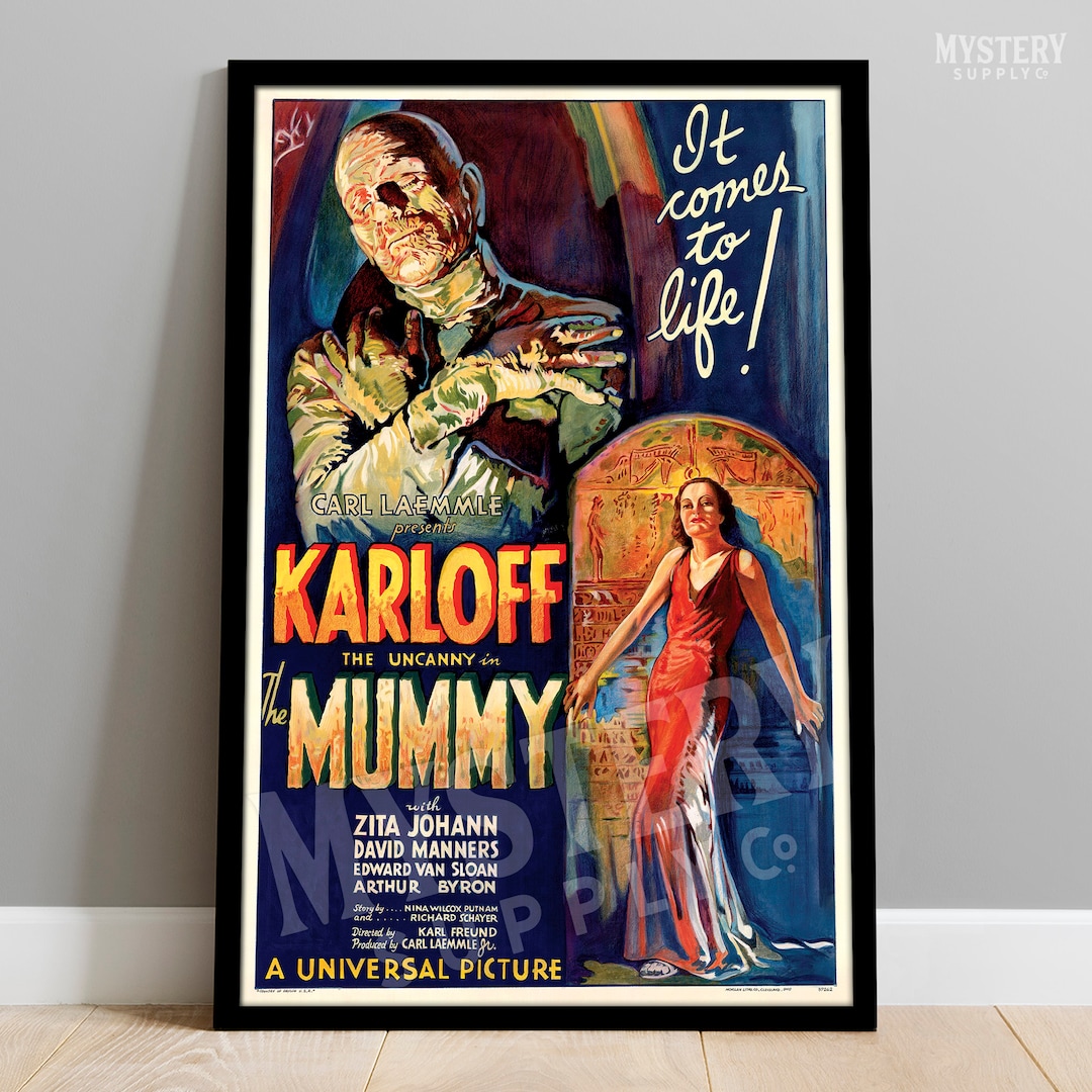 The Mummy 1932 Vintage Horror Movie Poster / Wall Decor Art Print ...