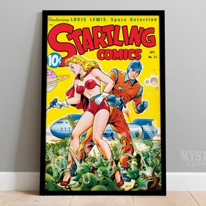 Startling Comics #53 Vintage Science Fiction Comic Book Art Poster / Wall Decor Art Print #3