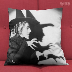 Wicked Witch of the West Wizard of Oz Double Sided Decorative Square Throw Pillow / Halloween Decor / Horror Decor / Home Decor