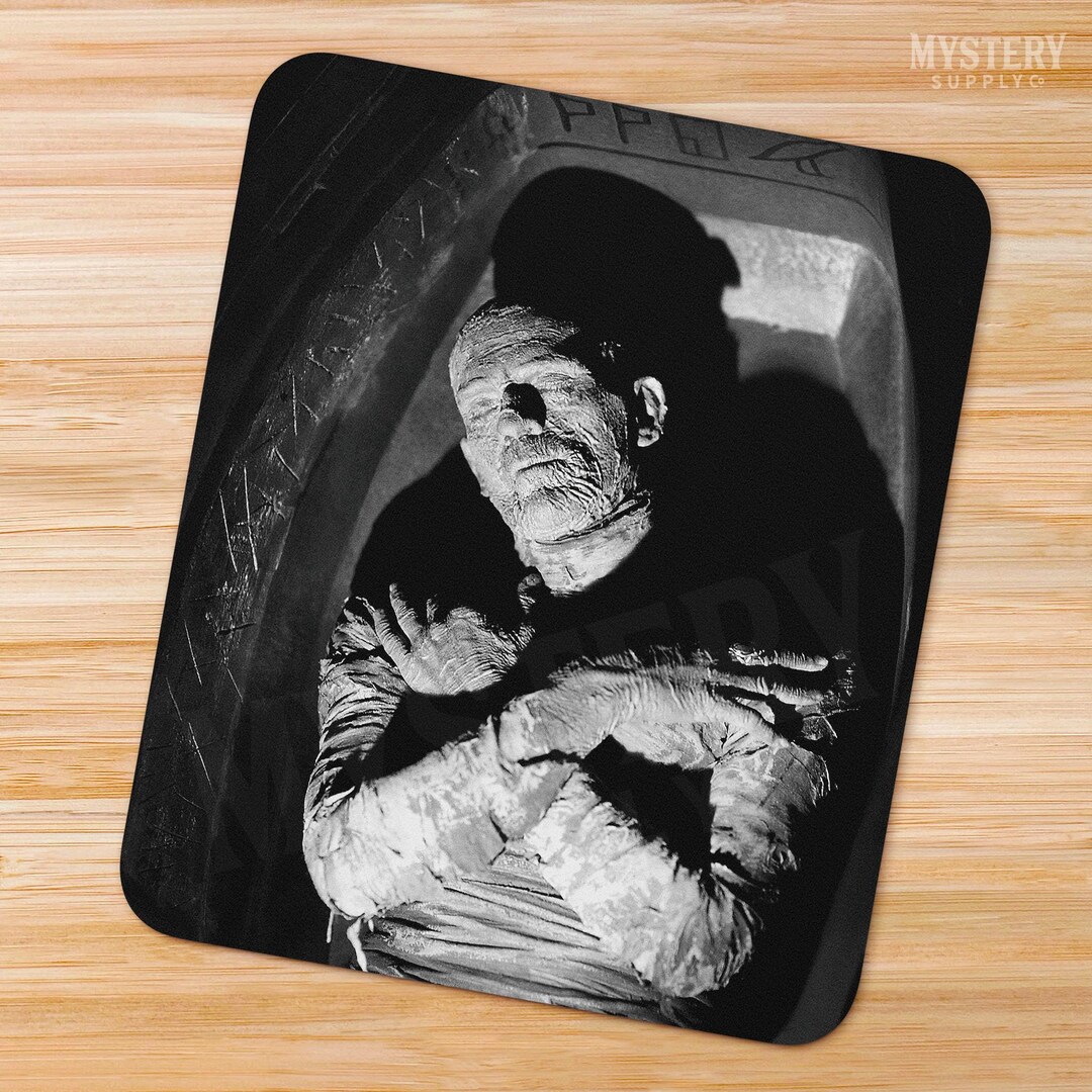 The Mummy 1932 Vintage Horror Movie Boris Karloff Coffin Photo Mousepad ...