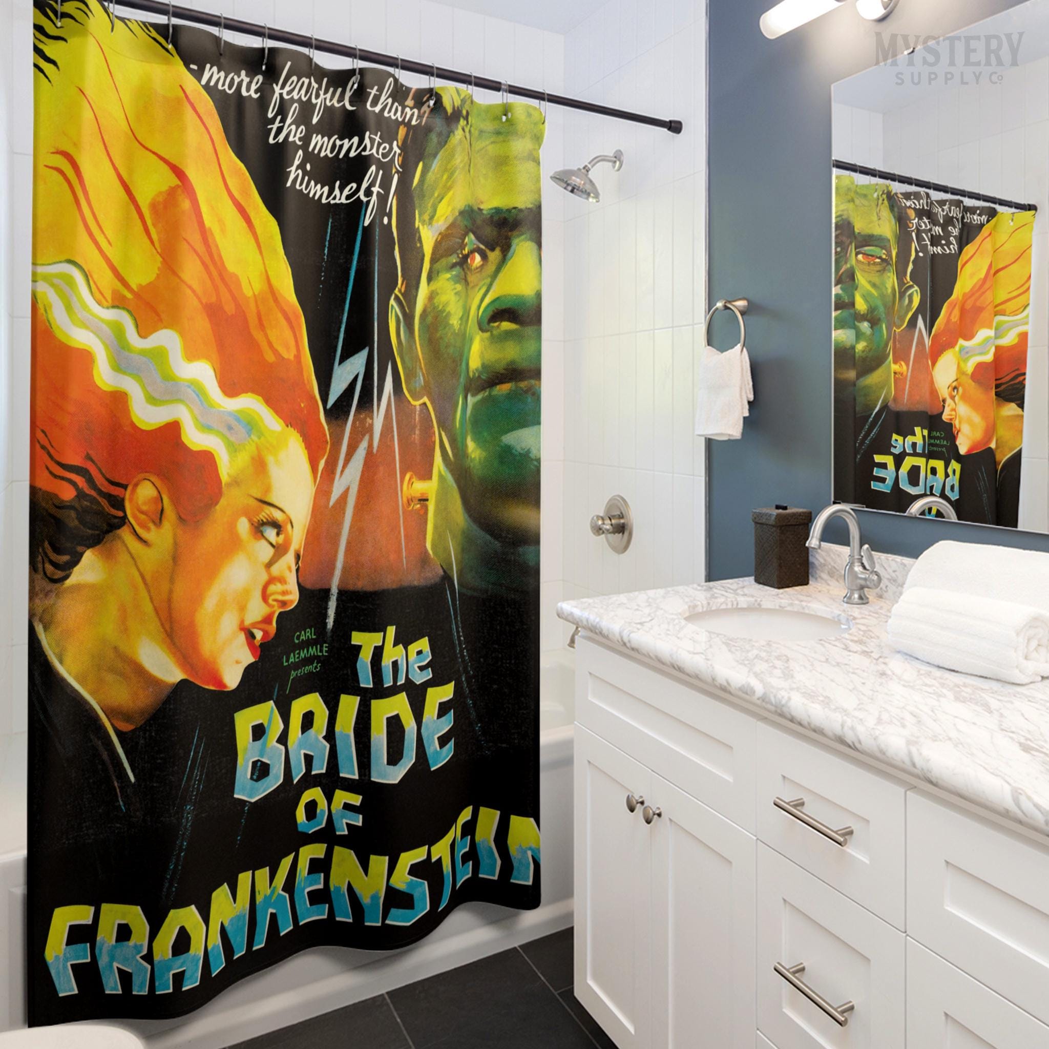 The Bride of Frankenstein 1935 Vintage Horror Monster Movie Shower ...