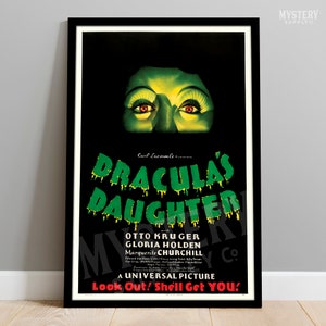 Dracula&#39;s Daughter 1936 Vintage Horror Vampire Monster Movie Poster / Wall Decor Art Print #66
