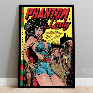 Phantom Lady #17 Vintage Comic Book Pinup Art Poster / Wall Decor Art Print #10